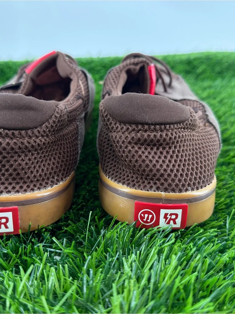 Warrior Coxswain Brown Mesh Suede Boat Shoes Mens 11 Sneakers COXBRG